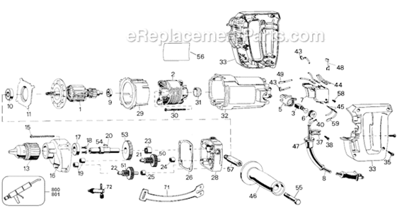 Part Location Diagram of 449494-00 DeWALT Gear